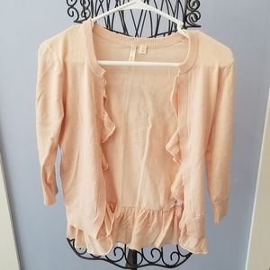 Lightweight peach cardigan (no closure)
